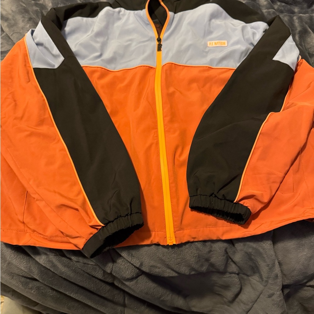 Colorblock Windbreaker Jacket size large